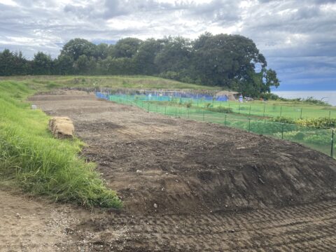 キャンプ場盛土完了