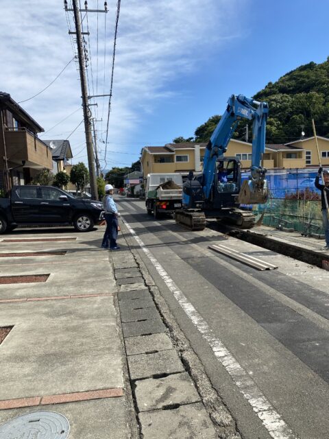 下水道工事再開